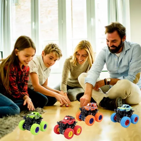 Cyber_Monday deals Mini 4WD Inertia Rotatable Car Toys Kids